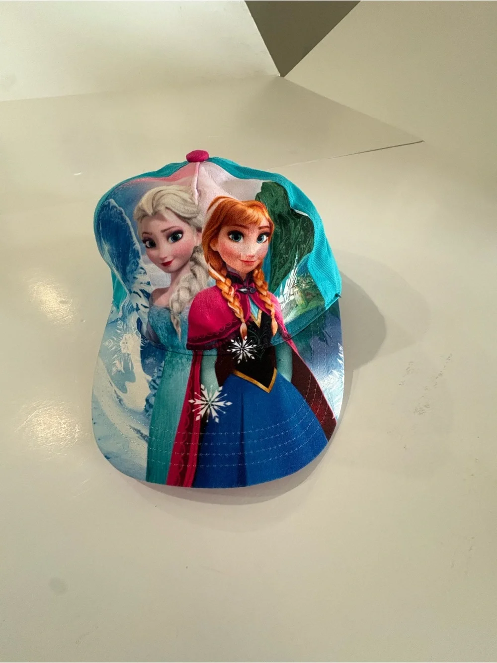 Disney Frozen women's Anna & Elsa Turquoise Baseball Cap, adjustable